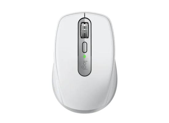 Logitech MX Anywhere 3S Compact Wireless Mouse – Pale Grey, 8K DPI, Fast Scrolling, Bluetooth & USB-C